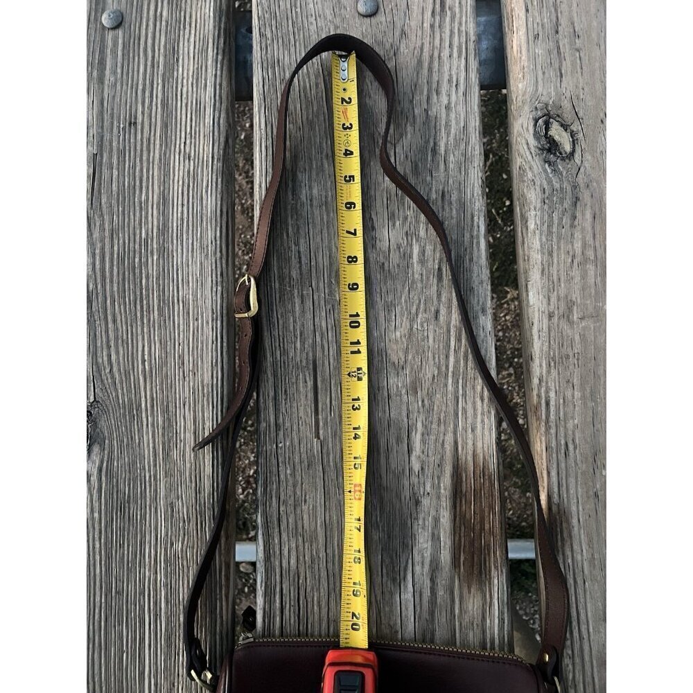 Vintage 90s Etienne Aigner brown leather preppy classic shoulder crossbody bag - Picture 14 of 16